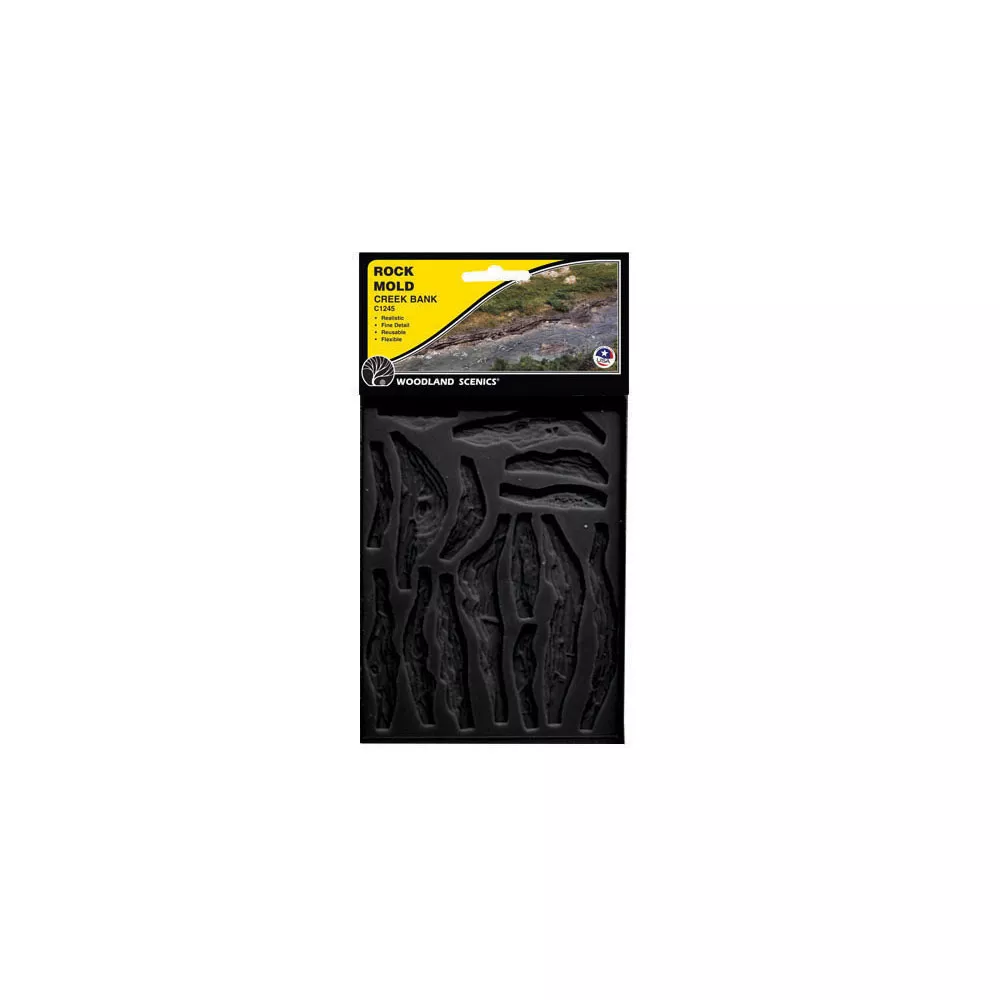 Woodland Scenics C1245 Creek Bank Rock Mold