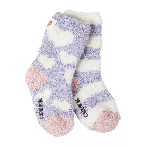 World's Softest Socks - Heart & Stripe