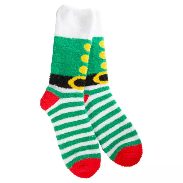 World's Softest Socks - Holiday Crew - Elf (OS)