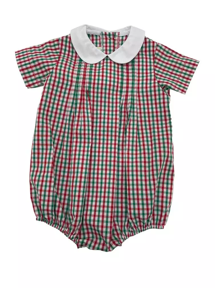 Zuccini Festive Plaid Bennet Bubble