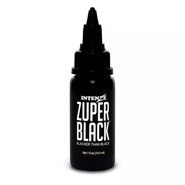 Zuper Black — Intenze Tattoo Ink — 1oz Bottle